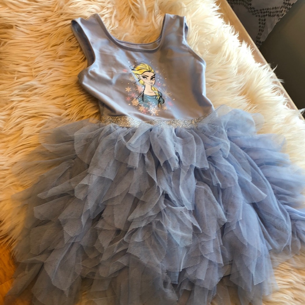 4T Elsa toddler dress with leotard bottom